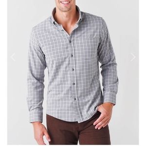 NWT Mizzen+Main Men's City Flannel Button-Down Shirt Size small trim